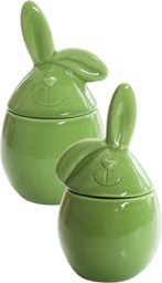 [7504*70*24*51] BLOOMY RABBIT ceramic rabbit box set of 2