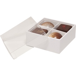 [3534*05*07*01] PURE WHITE transparent 4 choc