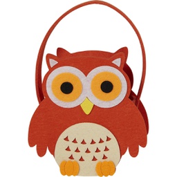 [7504*71*01*41] WARM SHADOW owl orange small basket