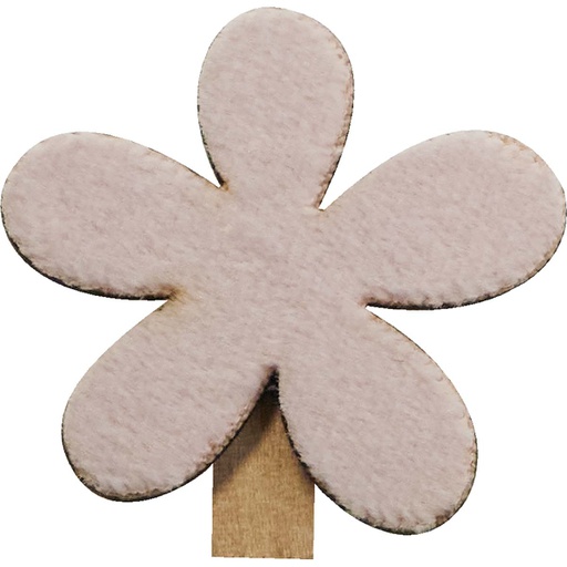 [4504*45*07*21] CHASSE AUX OEUFS flower clips pink