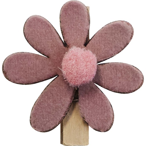 [4504*45*31*61] LOOPING flower clips purple