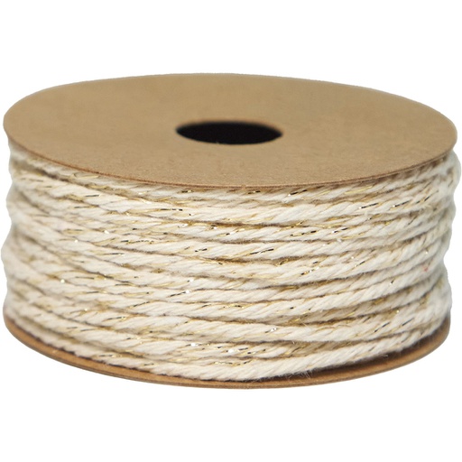 [SC*2583*4192*51***] CORDE en coton ivoire