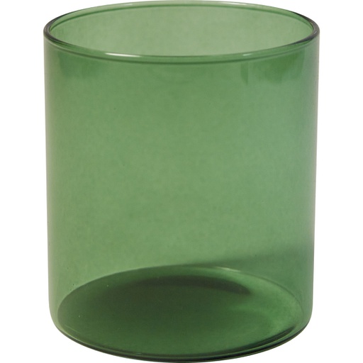 [7604*60*16*58] FEERIE DE NOEL green glass candle holder