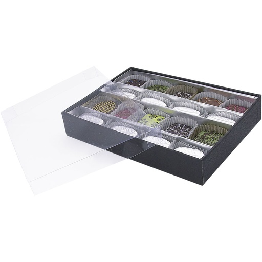 [BXT152090] Black is black transparent 20 chocolates