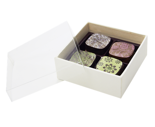 [BXT140401] Ivory transparent 4 chocolates-3534*14*04*01