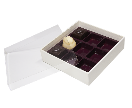 [BXT140901] Ivory transparent 9 chocolates