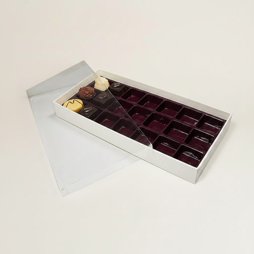 [BXT142101] Ivory transparent 21 chocolates
