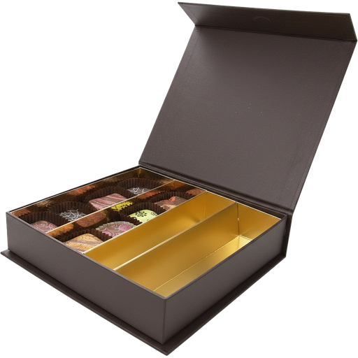 [BXR171679] Chocolate Magnetverschluss quadratische Box 16 Schokolade