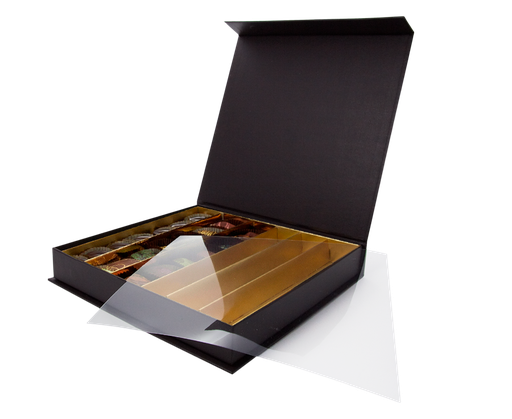 [BXR173679] Chocolate chiusura magnetica scatola quadrata 36 cioccolato