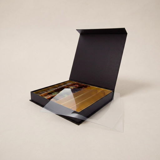 [BXR173679] Chocolate coffret à fermeture aimantée carré 36 chocolats