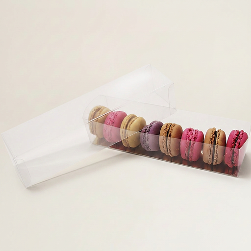 [TRA041800] Boite réglette 8 macarons 